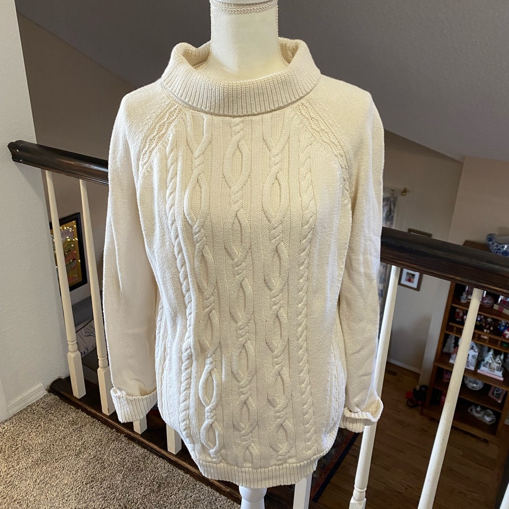Talbots cable knit sweater